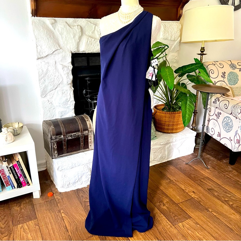 BETSY & ADAMS BLUE EVENING FORMAL PROM DRESS WOMEN’S SIZE 12 NWT
